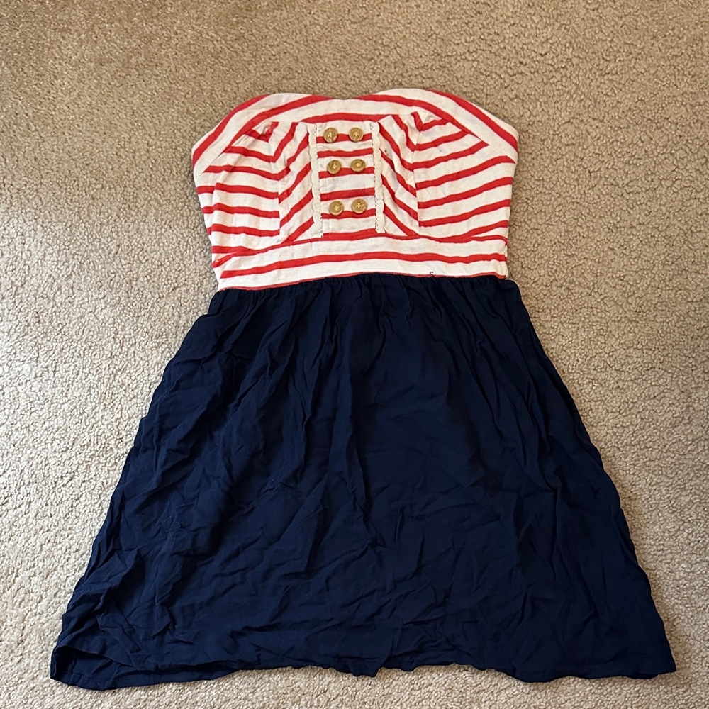 Striped Red and Blue dress